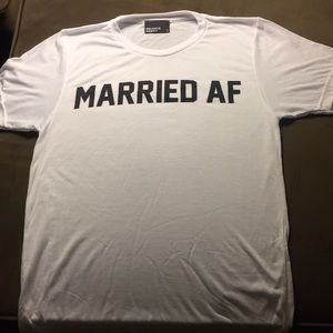 2 NWOT Private Party Married AF T-shirts Sm/Med